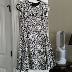 Floral knit dress